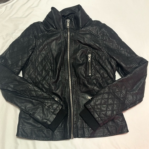 3/$75 Garage Rebel Leather Jacket Large - Picture 1 of 5